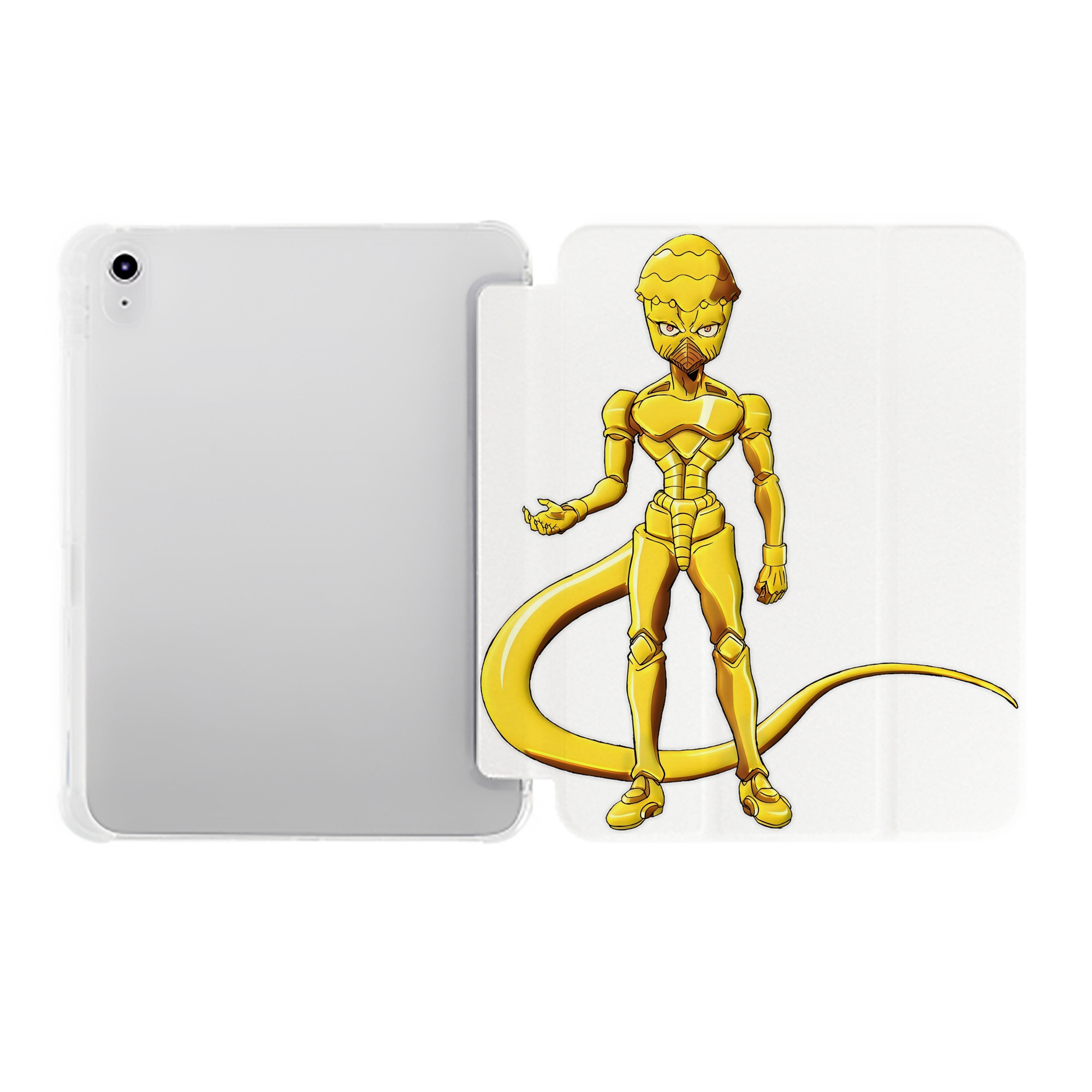 （画像用） ジョジョの奇妙な冒険 おといし あきら JoJo's Bizarre Adventure Akira Otoishi IPad ケース ペン収納付き 三つ折りスタンド PUレザー×シリコン 対応機種9.5/10.5/10.9インチ